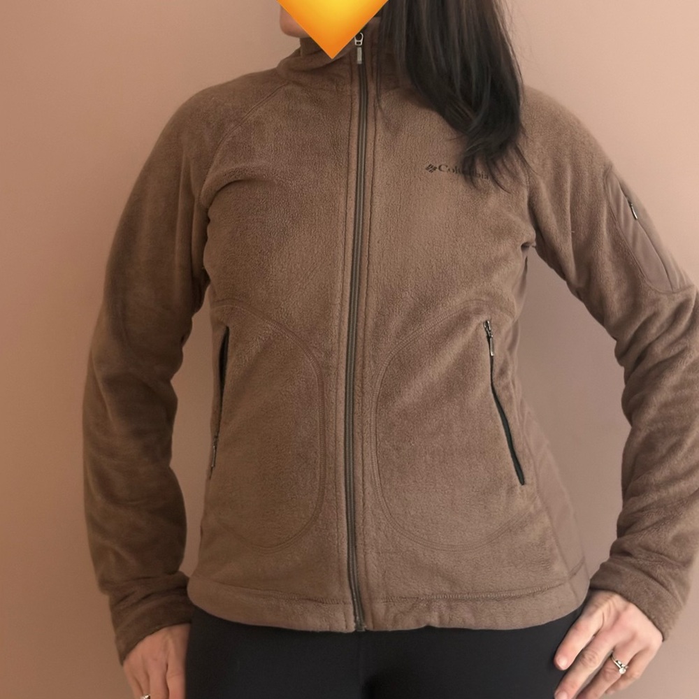 Columbia Women's Tan Fleece Ski Jacket